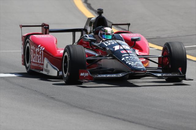 Graham Rahal on course during qualifications for the ABC Supply 500 at Pocono Raceway -- Photo by: Bret Kelley