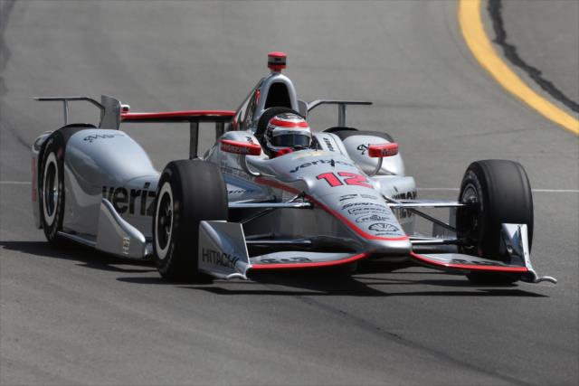 Will Power on course during qualifications for the ABC Supply 500 at Pocono Raceway -- Photo by: Bret Kelley