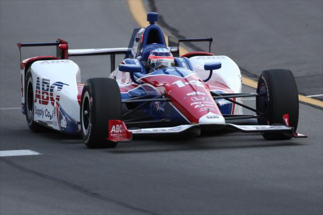 Takuma Sato on course during qualifications for the ABC Supply 500 at Pocono Raceway -- Photo by: Bret Kelley