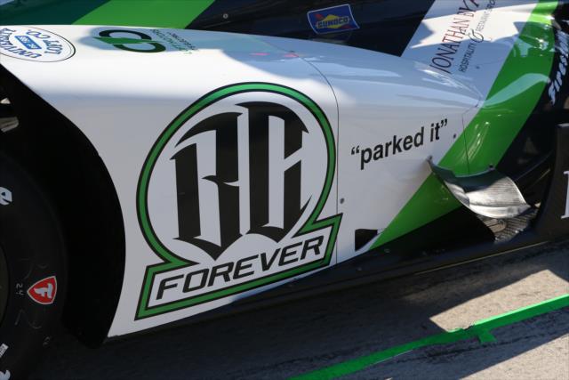 Sidepod of Conor Daly's No. 88 BC Forever Honda prior to practice for the ABC Supply 500 at Ponono Raceway -- Photo by: Chris Jones