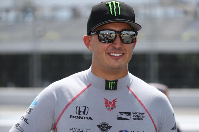 Graham Rahal walks pit lane prior to his qualification attempt for the ABC Supply 500 at Pocono Raceway -- Photo by: Chris Jones