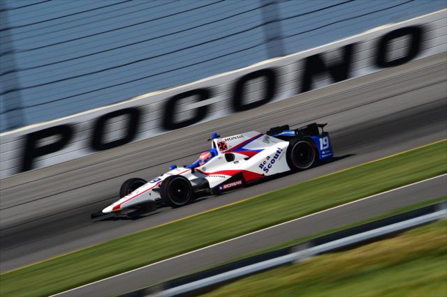 Pippa Man apexes Turn 3 during practice for the ABC Supply 500 at Pocono Raceway -- Photo by: Chris Owens