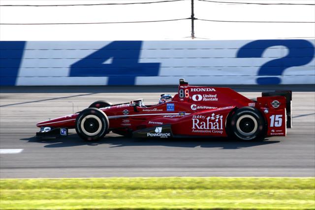 Graham Rahal exits Turn 3 during the final practice for the ABC Supply 500 at Pocono Raceway -- Photo by: Bret Kelley