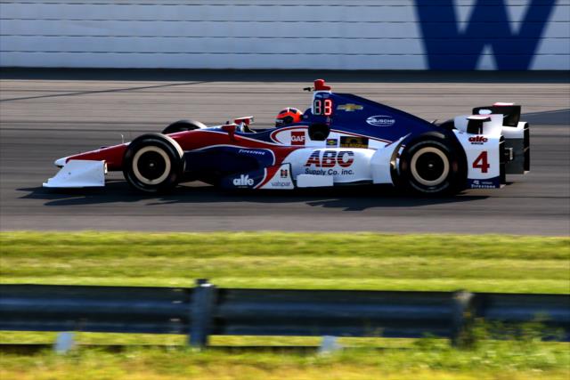 Conor Daly exits Turn 3 during the final practice for the ABC Supply 500 at Pocono Raceway -- Photo by: Bret Kelley