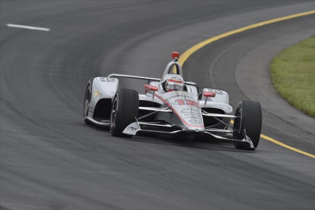 Will Power races through Turn 3 during practice for the ABC Supply 500 at Pocono Raceway -- Photo by: Chris Owens