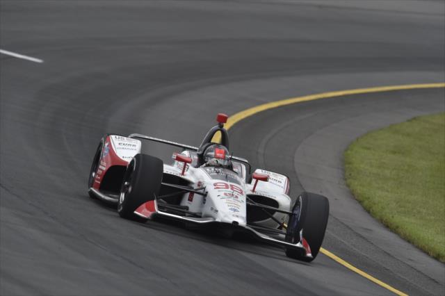 Marco Andretti races through Turn 3 during practice for the ABC Supply 500 at Pocono Raceway -- Photo by: Chris Owens