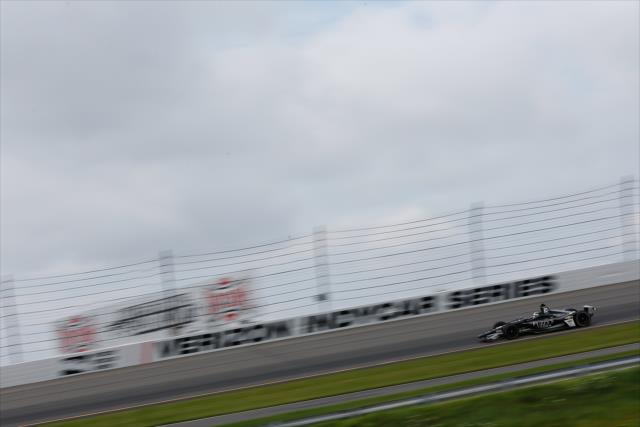 Ed Carpenter races through Turn 3 during practice for the ABC Supply 500 at Pocono Raceway -- Photo by: Joe Skibinski