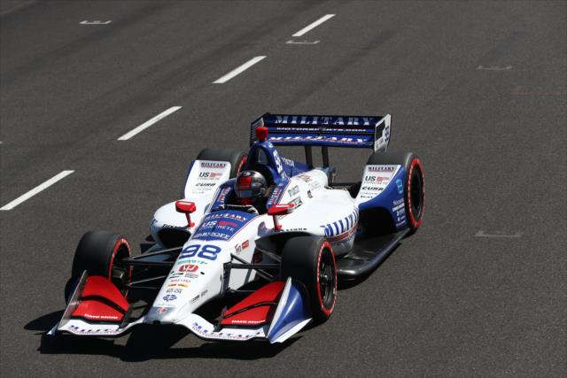 Marco Andretti rolls down the frontstretch prior to the start of the Grand Prix of Portland at Portland International Raceway -- Photo by: Chris Jones