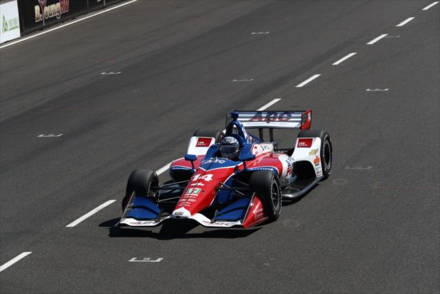 Tony Kanaan rolls down the frontstretch prior to the start of the Grand Prix of Portland at Portland International Raceway -- Photo by: Chris Jones