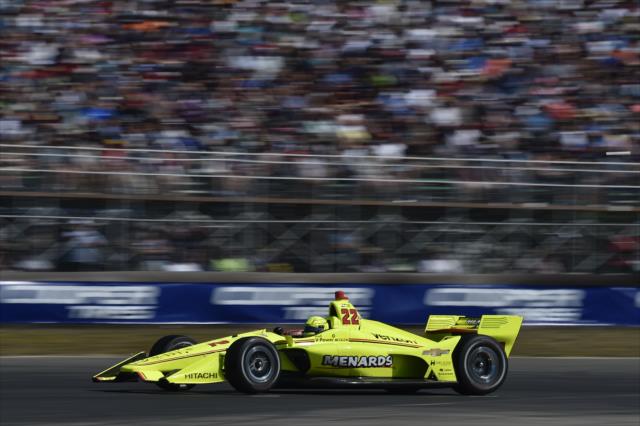 Simon Pagenaud sails out of Turn 2 during the Grand Prix of Portland at Portland International Raceway -- Photo by: Chris Owens