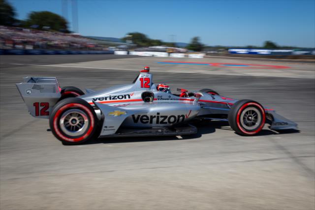 Will Power sails through Turn 1 during the Grand Prix of Portland at Portland International Raceway -- Photo by: Stephen King