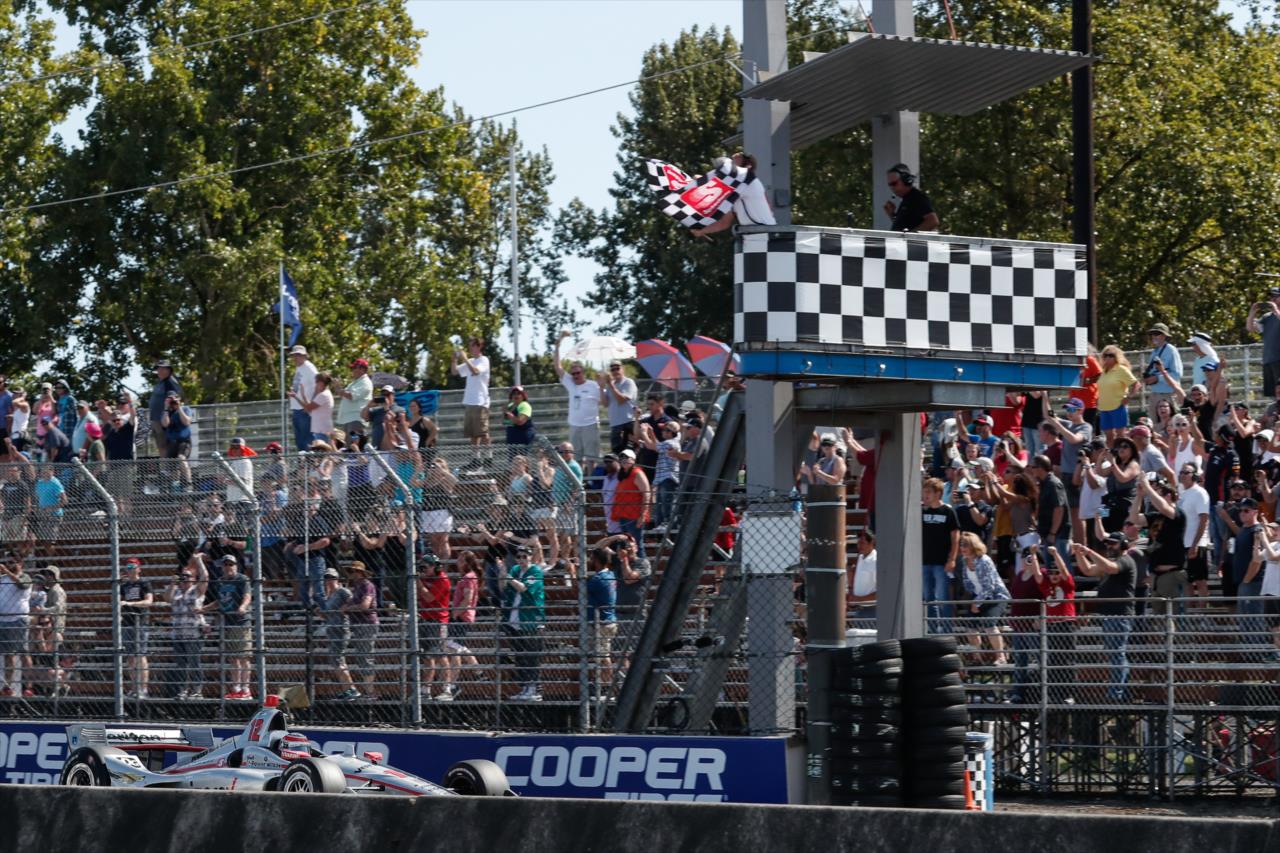 Will Power wins the Grand Prix of Portland podium -- Photo by: Joe Skibinski