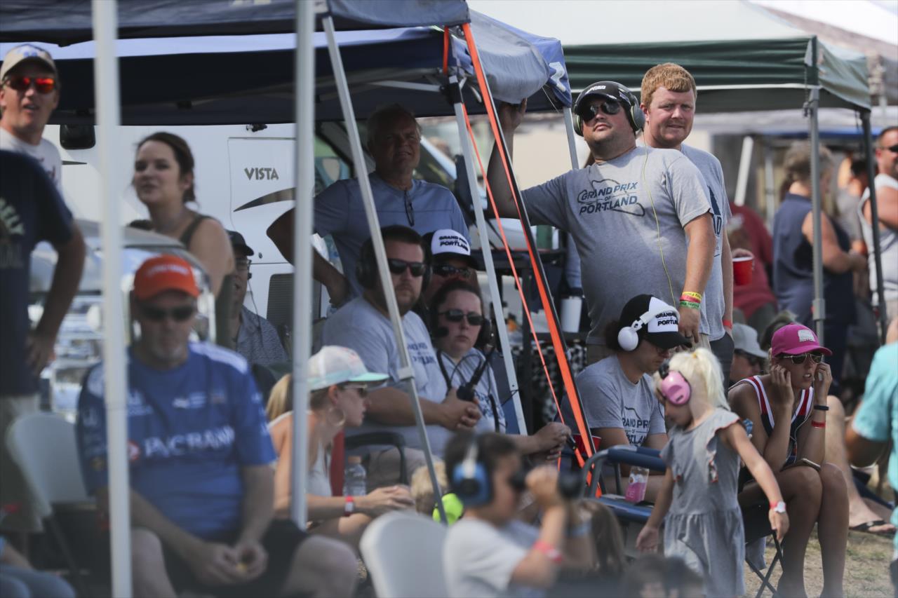 Fans watch the Grand Prix of Portland -- Photo by: Chris Owens