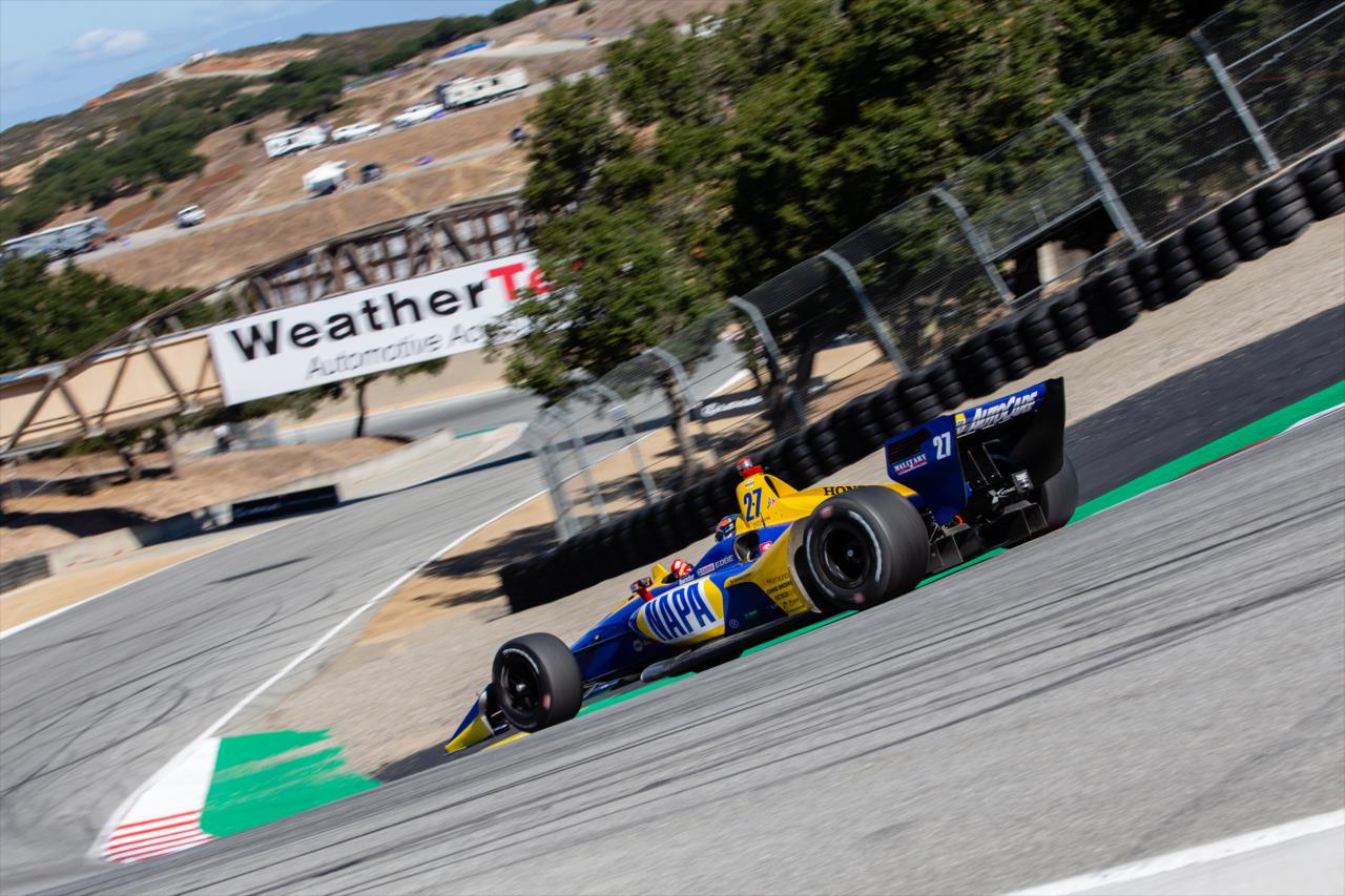 Ryan Hunter-Reay testing the No. 27 car of Alexander Rossi -- Photo by: Stephen King