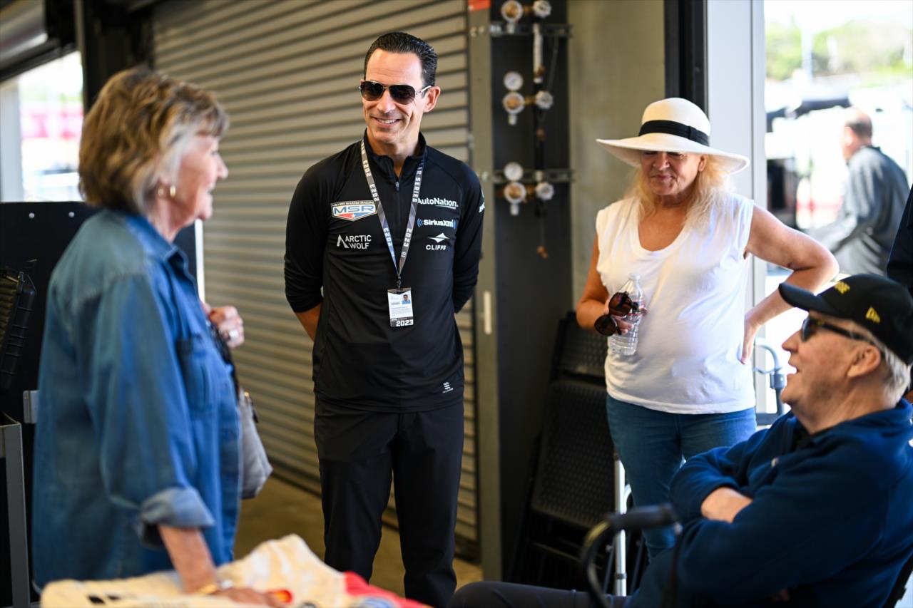 Helio Castroneves at Bryan and Colton Herta, Team Rahal, Reynard 98I Ford/Cosworth Track Laps - By: James Black -- Photo by: James  Black
