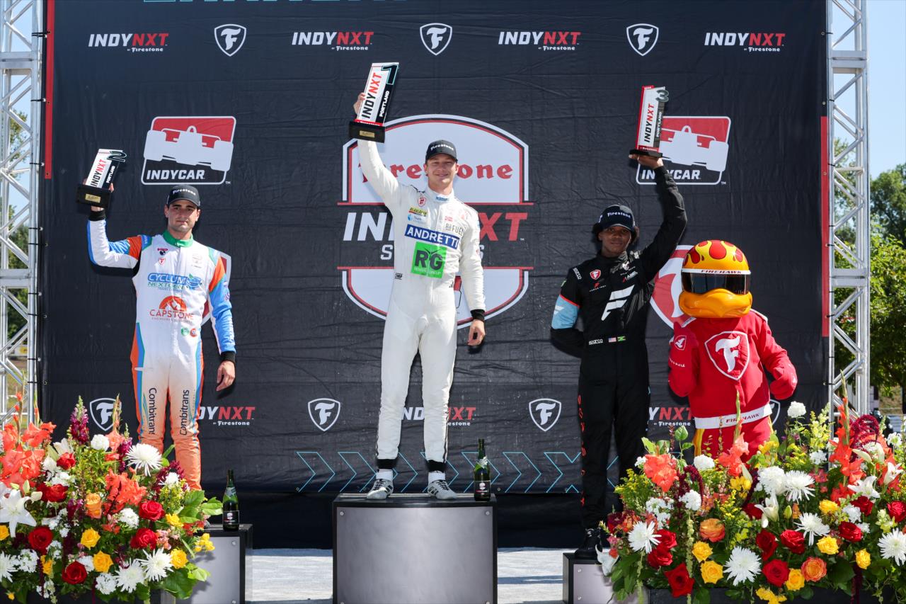 Caio Collet, Dennis Hauger and Myles Rowe - Grand Prix of Portland - By: Chris Owens -- Photo by: Chris Owens