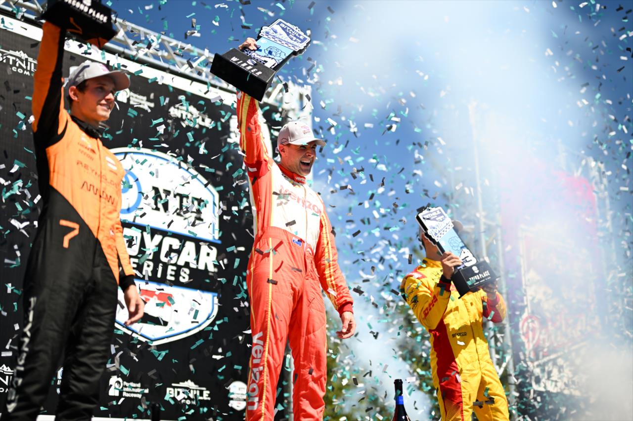 Christian Lundgaard, Will Power and Alex Palou - BITNILE.com Grand Prix of Portland - By: James Black -- Photo by: James  Black