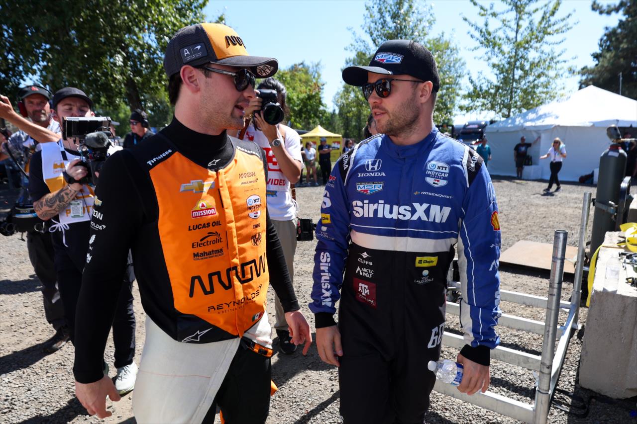 Pato O'Ward and Felix Rosenqvist - BITNILE.com Grand Prix of Portland - By: Joe Skibinski -- Photo by: Joe Skibinski