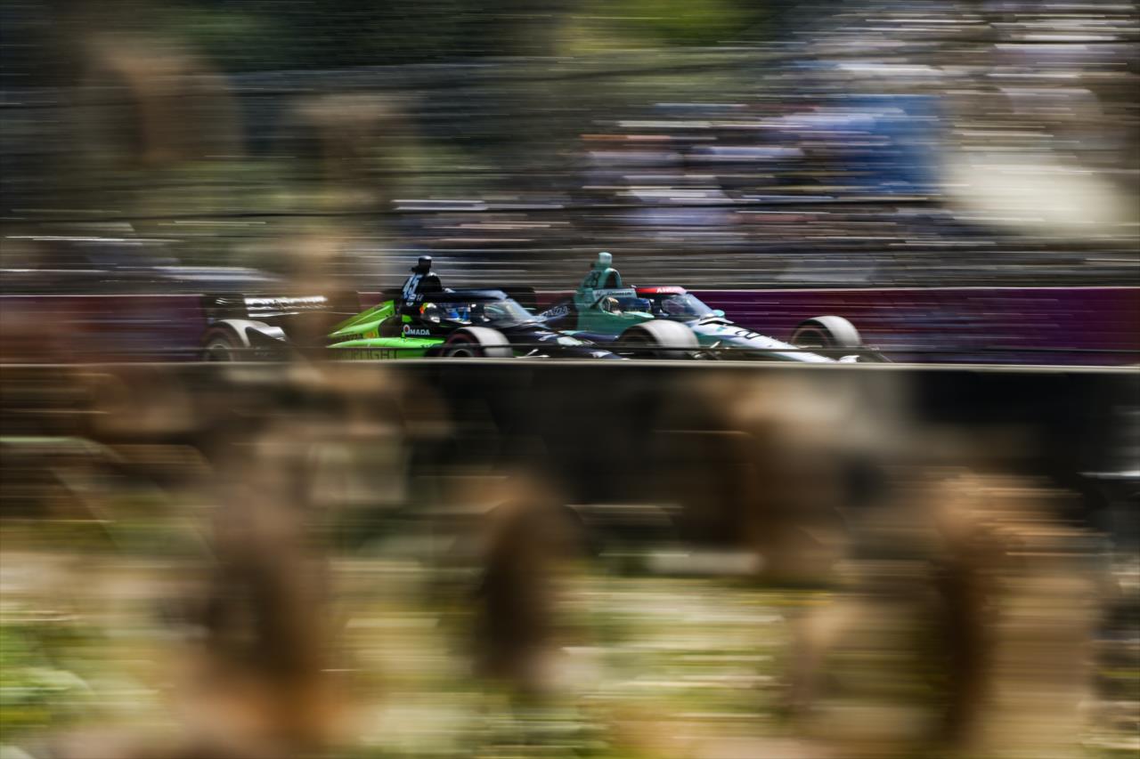 Louis Foster and Marcus Ericsson - BITNILE.com Grand Prix of Portland - By: James Black -- Photo by: James  Black