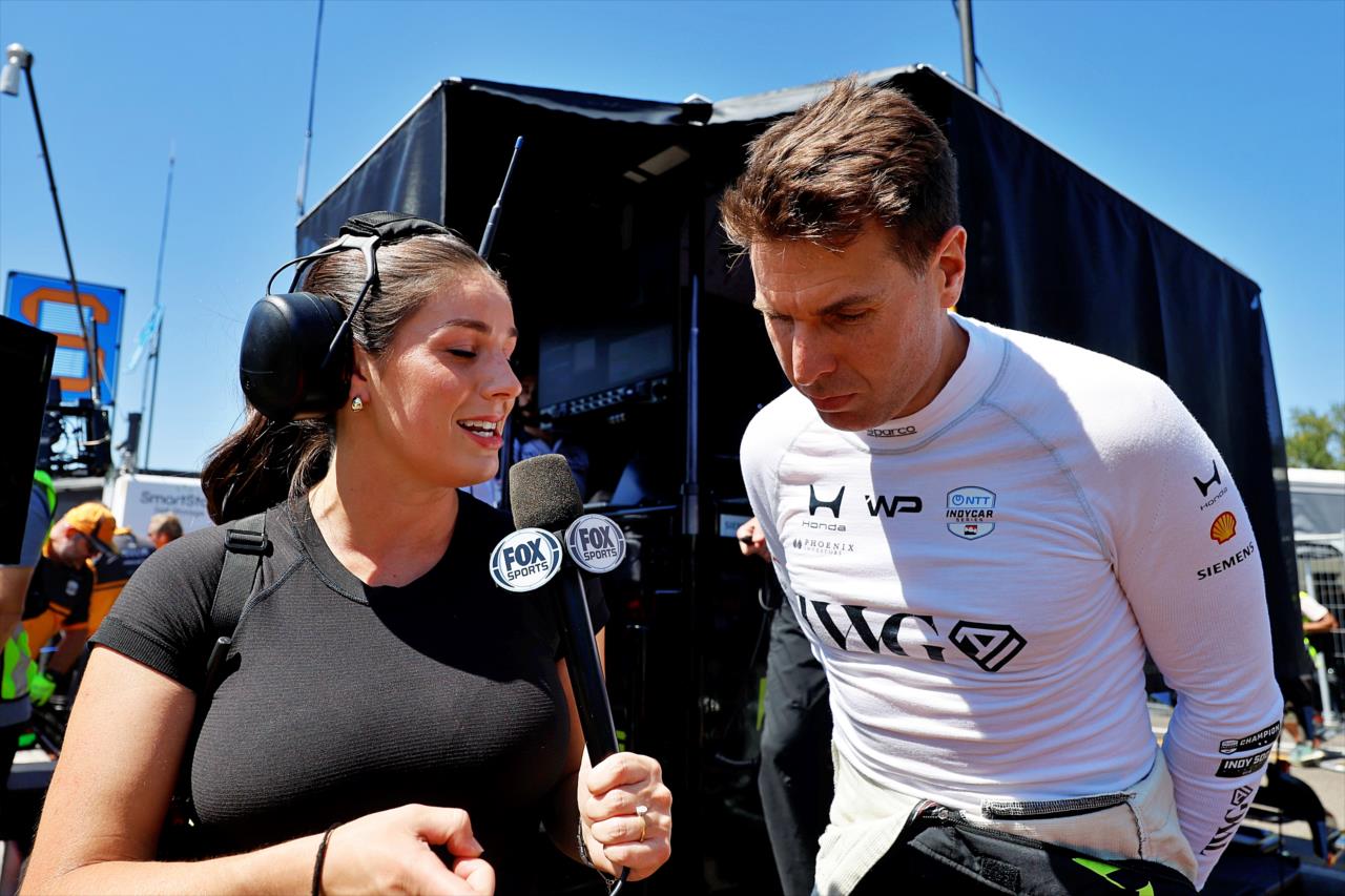 Georgia Henneberry and Will Power - OnlyBulls Grand Prix of Portland - By: Paul Hurley -- Photo by: Paul Hurley