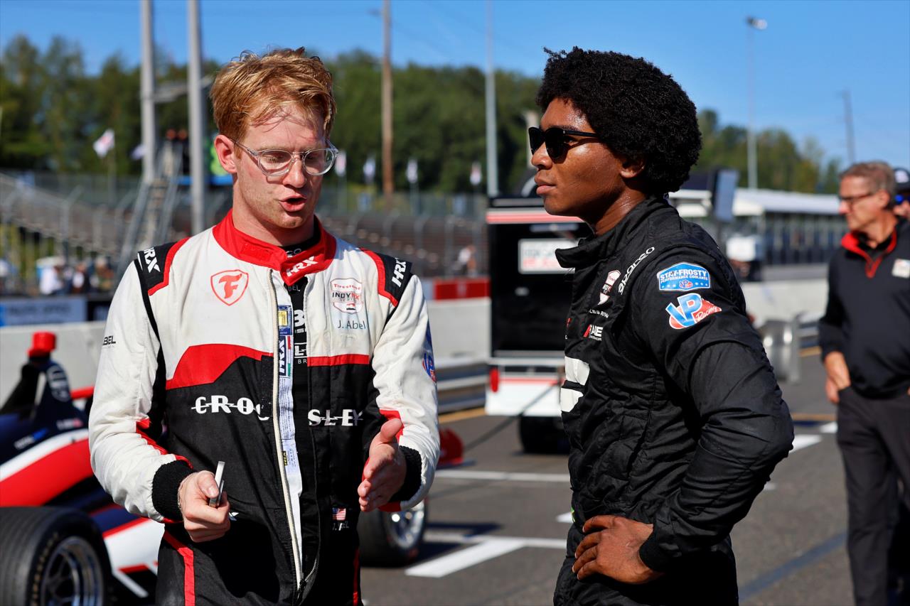 Jacob Abel and Myles Rowe - Grand Prix of Portland - INDY NXT Presented by Firestone - By: Paul Hurley -- Photo by: Paul Hurley