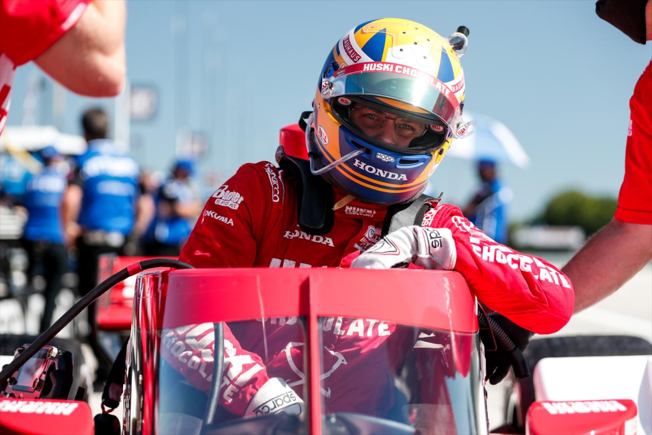 Marcus Ericsson during practice for the REV Group Grand Prix Race 1 at Road America Saturday, July 11, 2020 -- Photo by: Joe Skibinski
