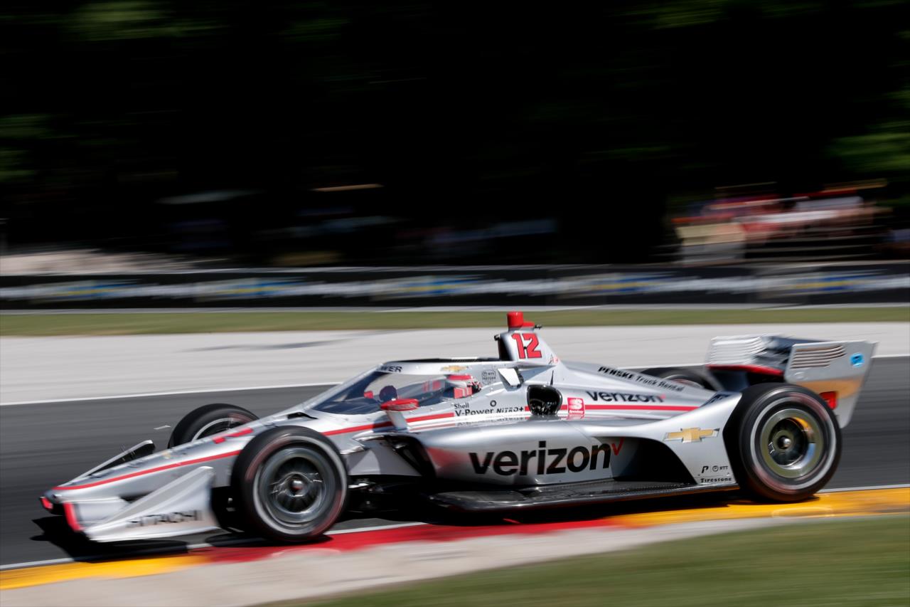 Will Power during practice for the REV Group Grand Prix Race 1 at Road America Saturday, July 11, 2020 -- Photo by: Joe Skibinski