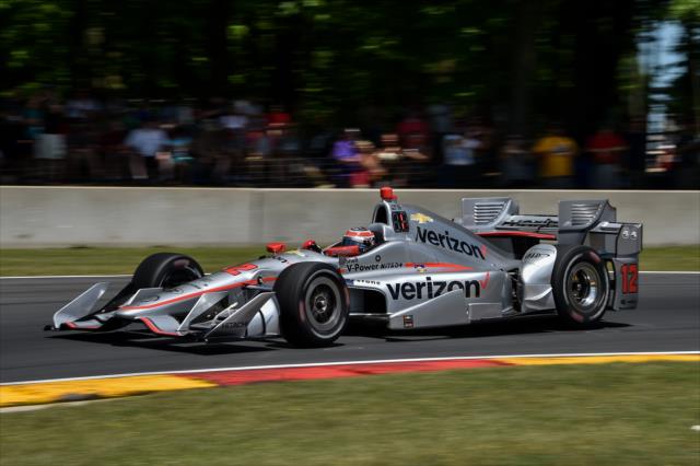 Will Power apexes Turn 6 during the KOHLER Grand Prix at Road America -- Photo by: Chris Owens