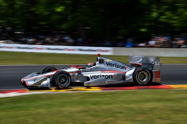 Will Power hits the apex of Turn 6 during the KOHLER Grand Prix at Road America -- Photo by: Chris Owens