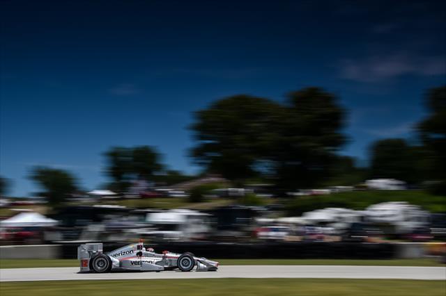 Will Power streaks out of Turn 8 during the KOHLER Grand Prix at Road America -- Photo by: Chris Owens