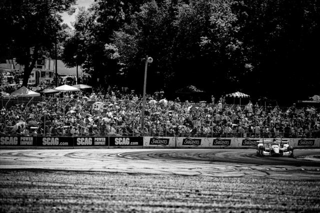 Will Power apexes Turn 5 during the KOHLER Grand Prix of Road America -- Photo by: Shawn Gritzmacher