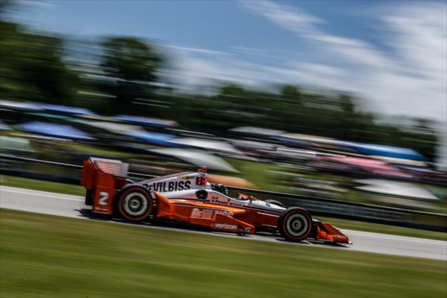 Juan Pablo Montoya on course during the KOHLER Grand Prix of Road America -- Photo by: Shawn Gritzmacher