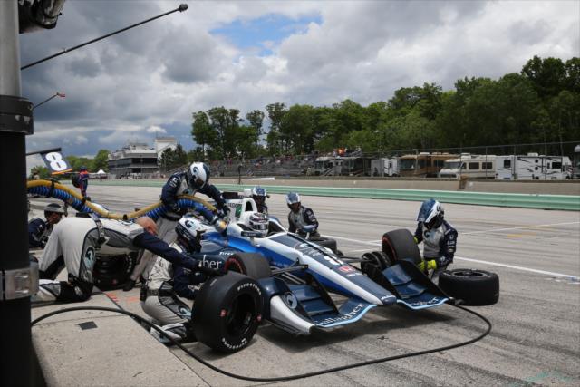 Max Chilton makes a pit stop during the KOHLER Grand Prix at Road America -- Photo by: Chris Jones