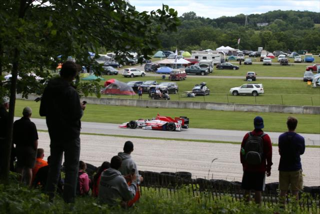 Marco Andretti rolls through the Turn 9 Carousel turn during the KOHLER Grand Prix at Road America -- Photo by: Chris Jones
