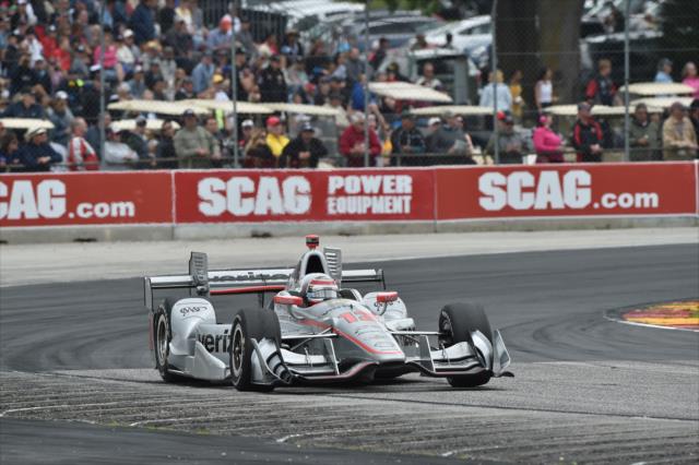 Will Power sails out of Turn 5 during the KOHLER Grand Prix at Road America -- Photo by: Chris Owens