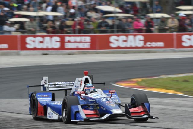 Takuma Sato sails out of Turn 5 during the KOHLER Grand Prix at Road America -- Photo by: Chris Owens