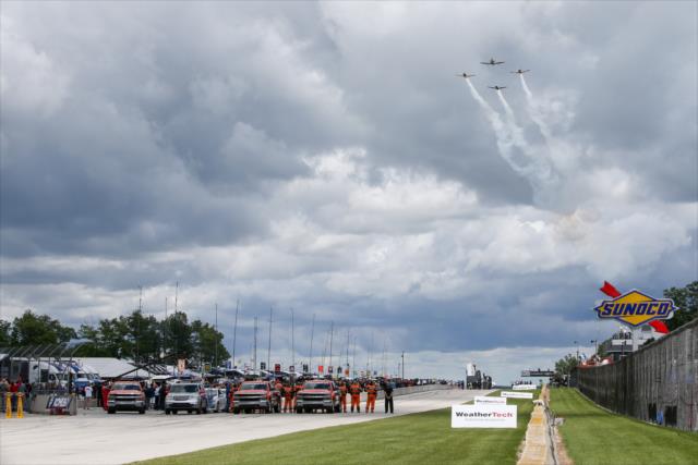 The flyover during pre-race festivities for the KOHLER Grand Prix at Road America -- Photo by: Joe Skibinski