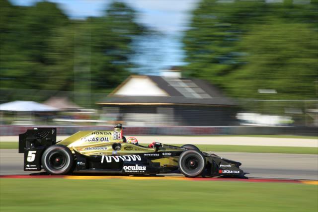 James Hinchcliffe on course during the KOHLER Grand Prix at Road America -- Photo by: Matt Fraver