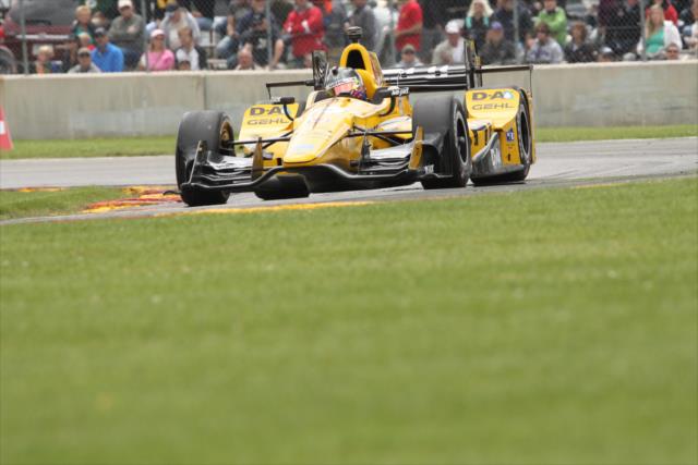 Graham Rahal exits the Hurry Downs and Turn 7 during the KOHLER Grand Prix at Road America -- Photo by: Matt Fraver