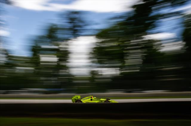 Simon Pagenaud on course during the KOHLER Grand Prix at Road America -- Photo by: Shawn Gritzmacher