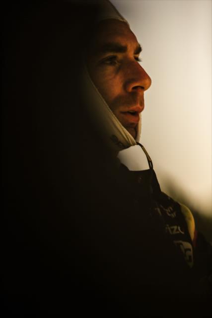 Simon Pagenaud on pit lane prior to the final warmup for the KOHLER Grand Prix at Road America -- Photo by: Shawn Gritzmacher
