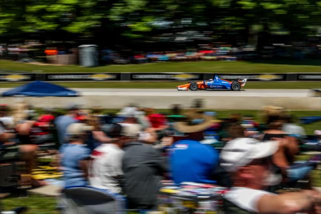Scott Dixon races out of Turn 6 during the KOHLER Grand Prix at Road America -- Photo by: Shawn Gritzmacher