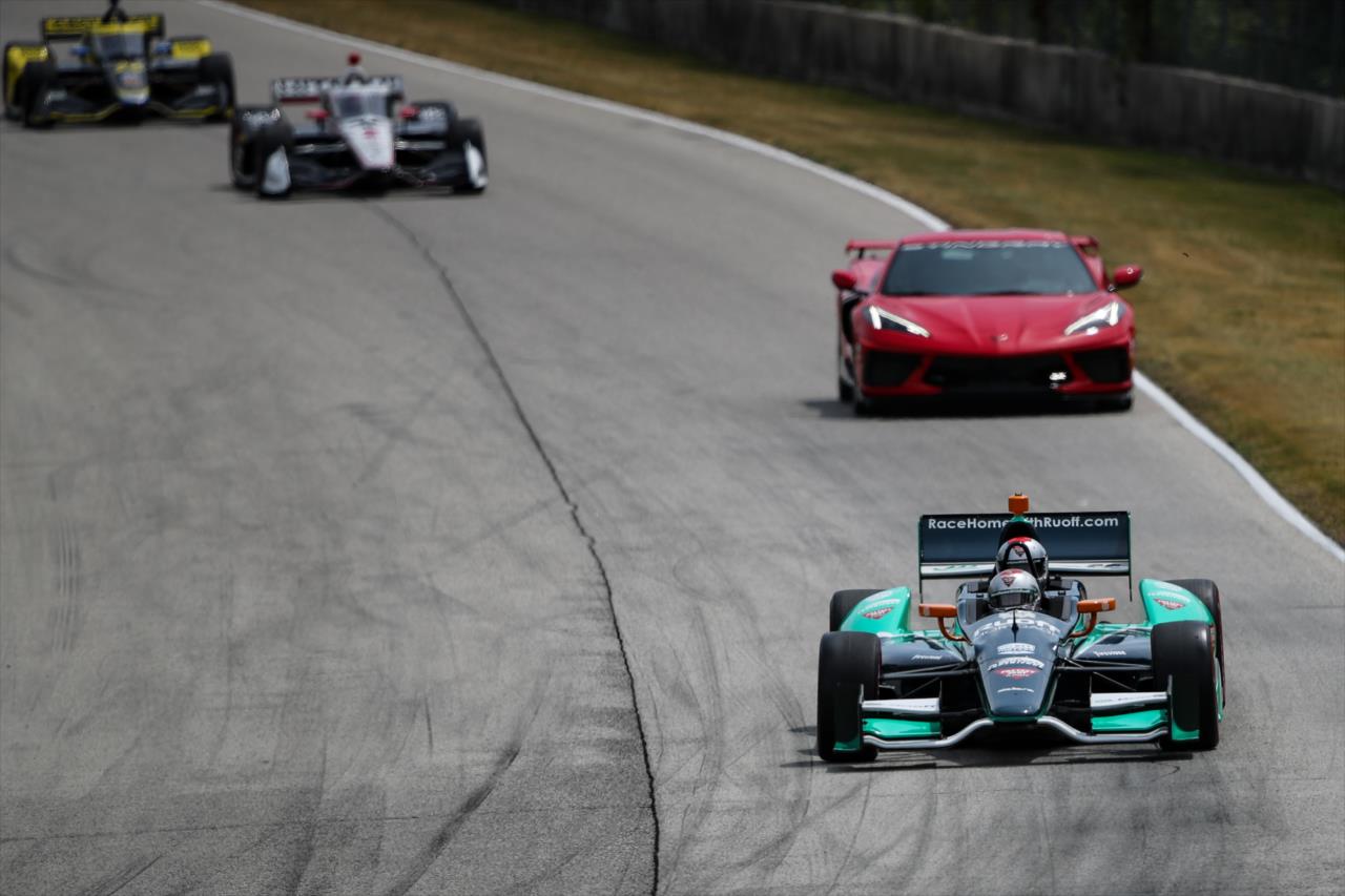 Mario Andretti and Charlie Berens In the Fastest Seat in Sports - REV Group Grand Prix at Road America -- Photo by: Joe Skibinski