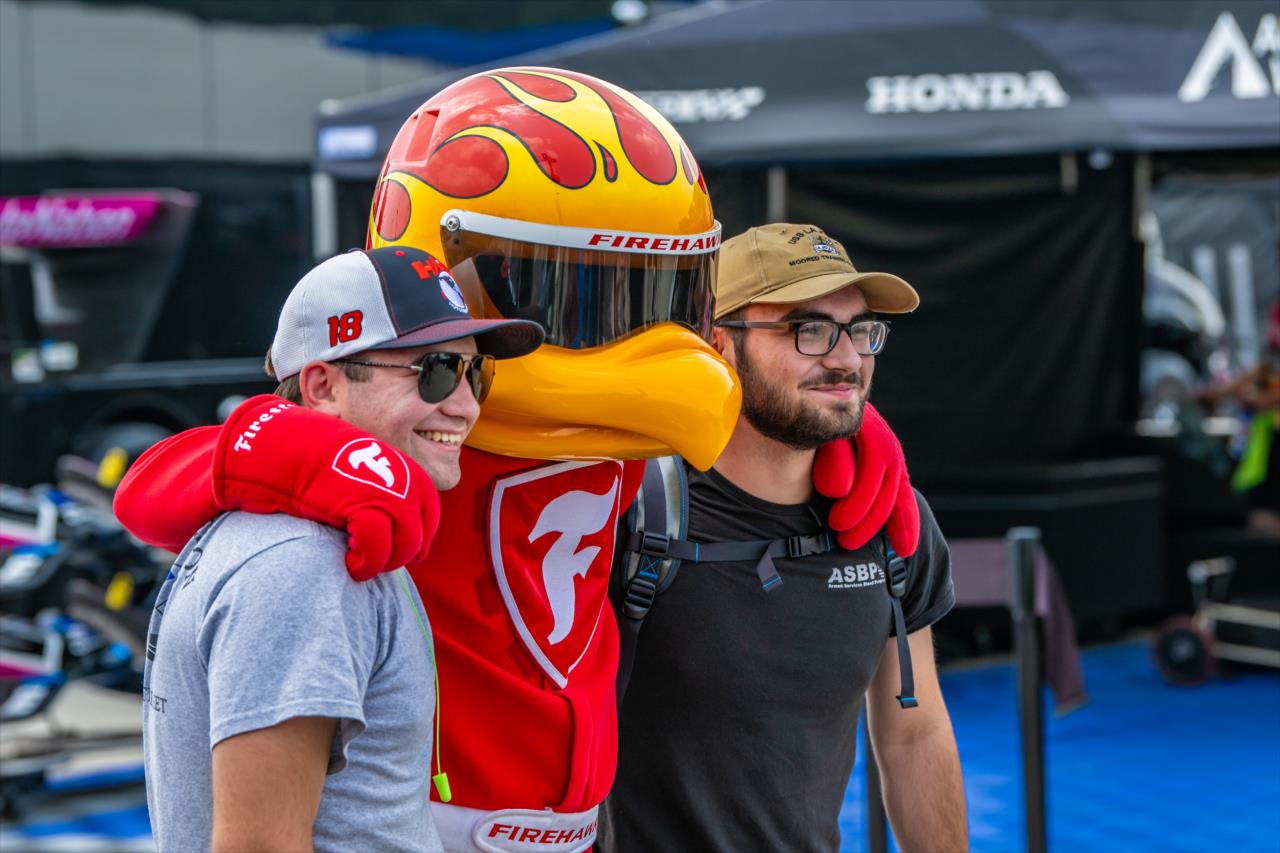 Firehawk with fans - Sonsio Grand Prix at Road America - By: Karl Zemlin -- Photo by: Karl Zemlin