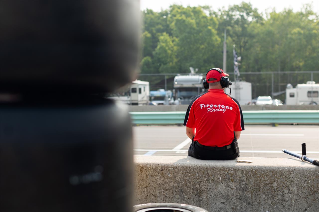 Firestone engineer - Sonsio Grand Prix at Road America - By: Travis Hinkle -- Photo by: Travis Hinkle