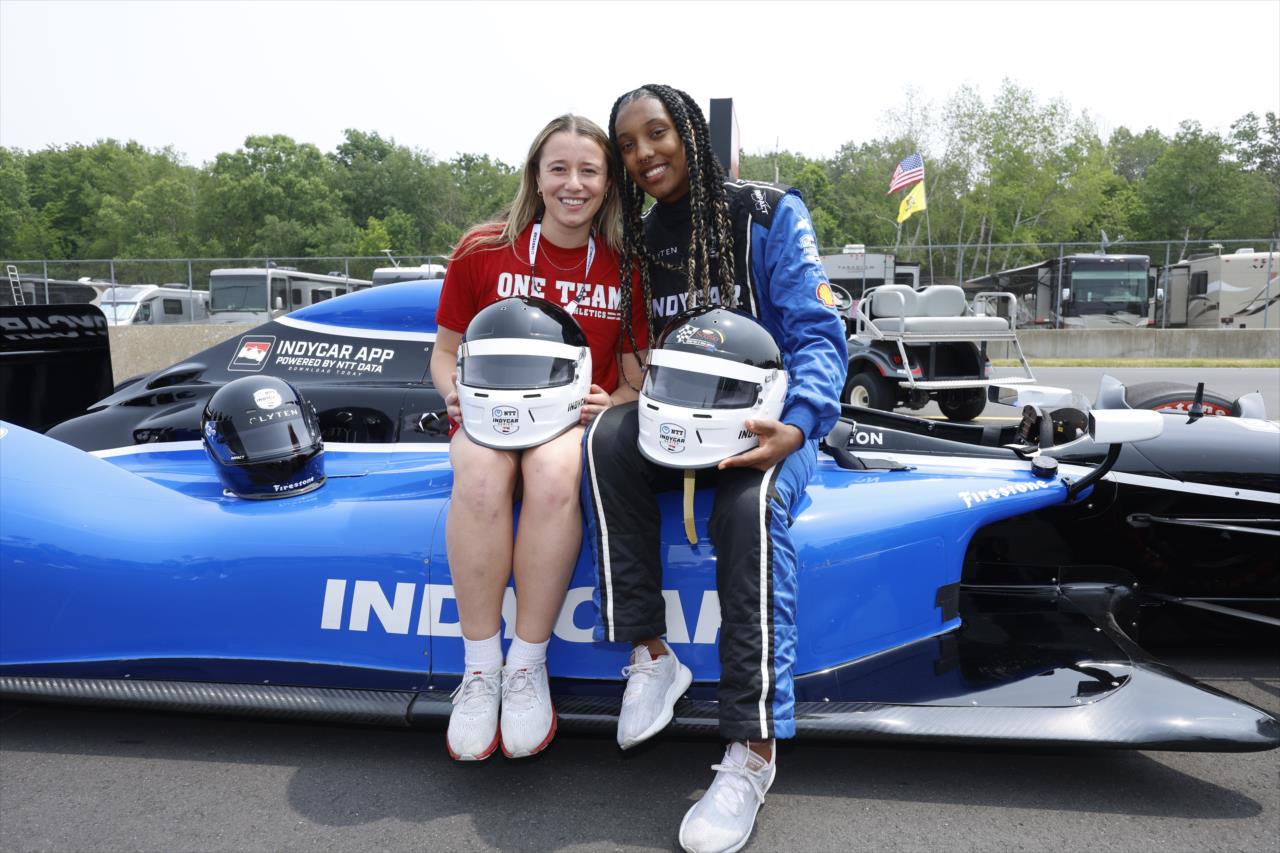 Marianne Picard and Chayla Edwards in the Fastest Seat in Motorsports - Sonsio Grand Prix at Road America - By: Chris Jones -- Photo by: Chris Jones