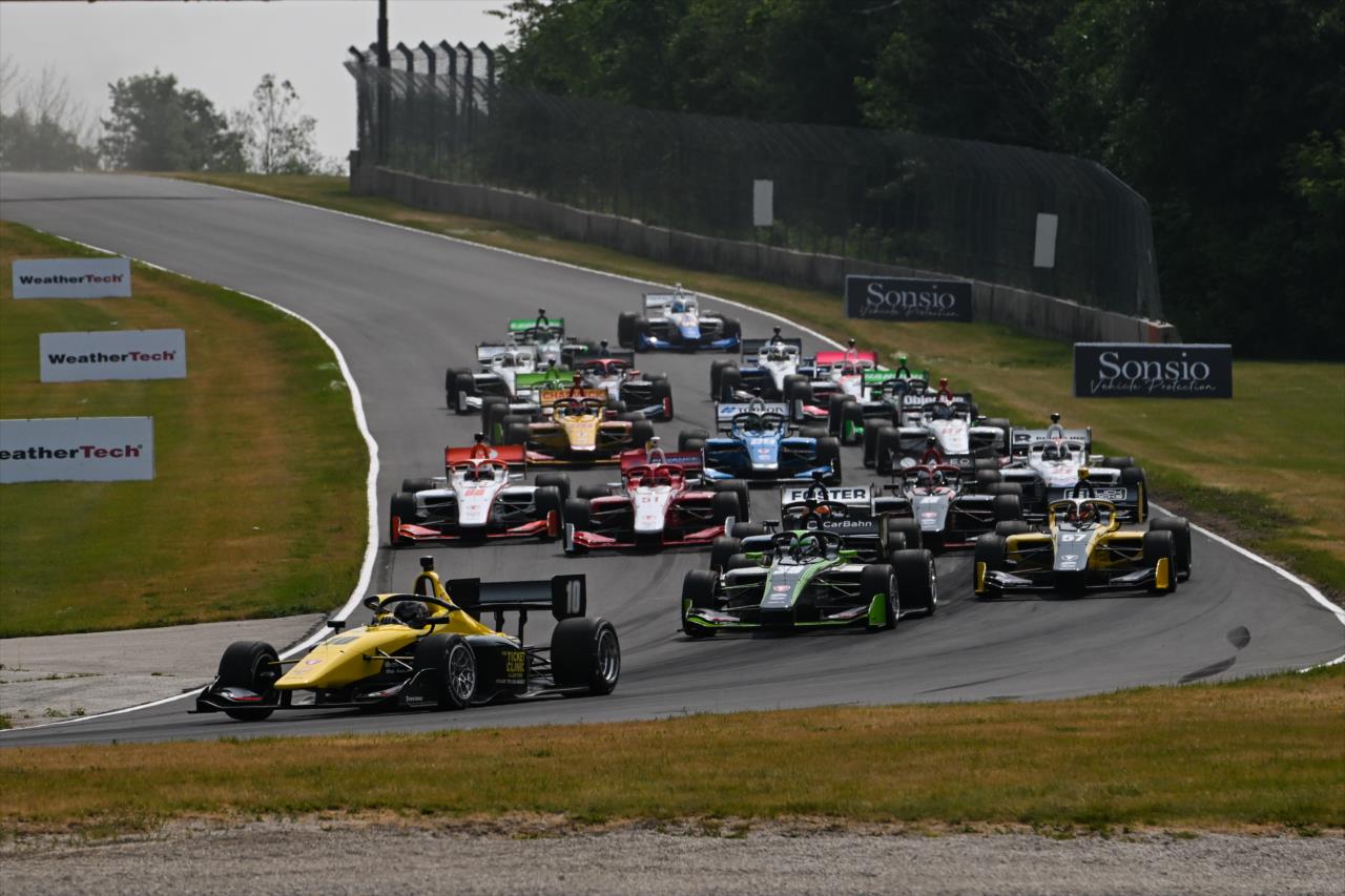 The start - INDY NXT by Firestone Grand Prix at Road America - By: James Black -- Photo by: James  Black