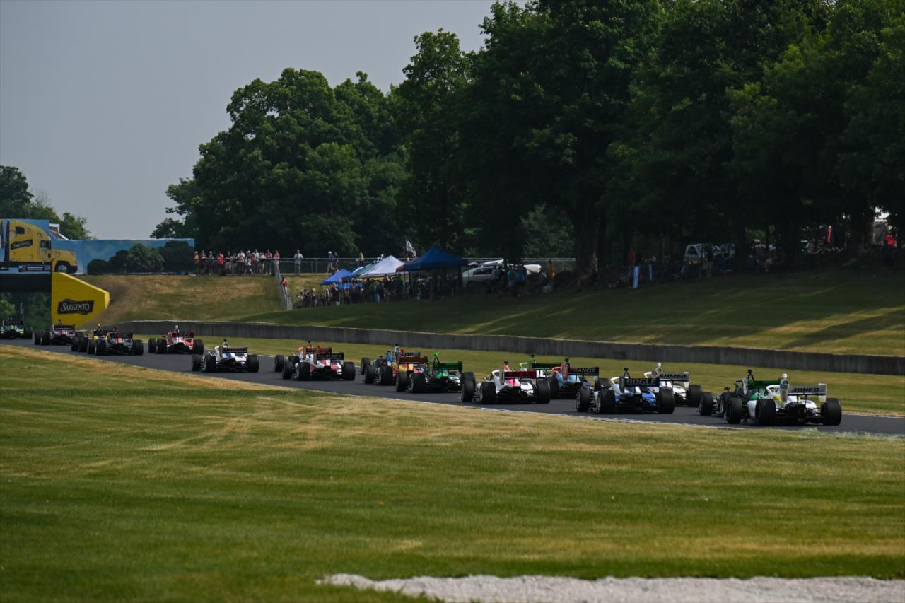 The start - INDY NXT by Firestone Grand Prix at Road America - By: Karl Zemlin -- Photo by: James  Black