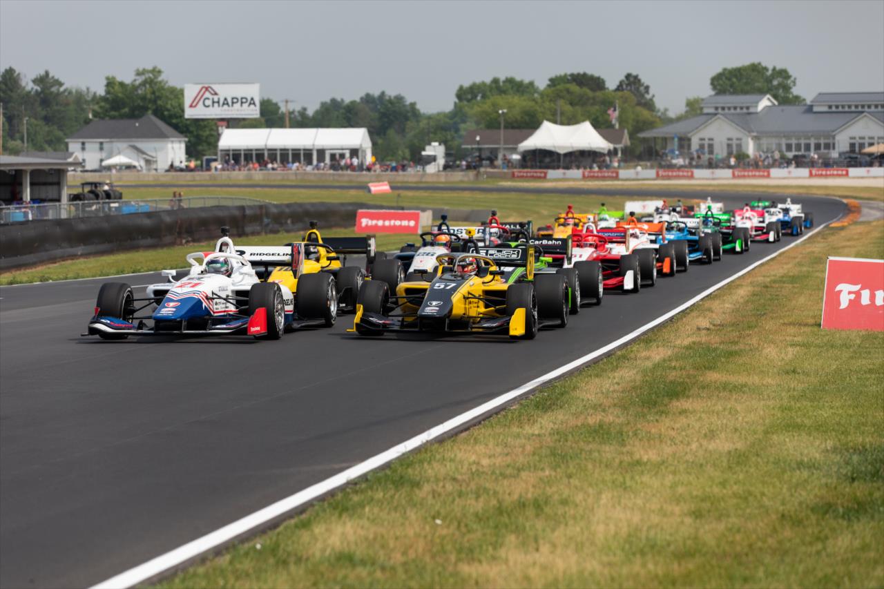 The start - INDY NXT by Firestone Grand Prix at Road America - By: Travis Hinkle -- Photo by: Travis Hinkle