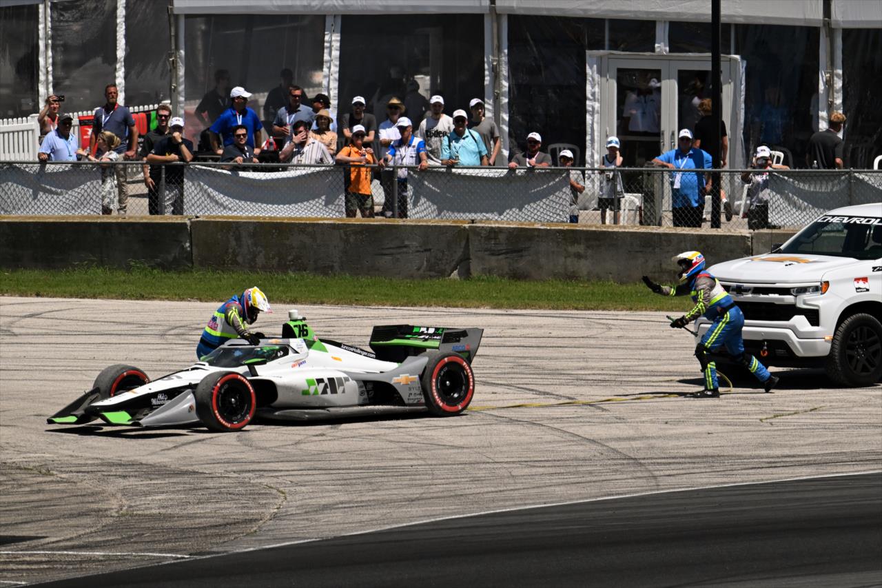 Conor Daly and the AMR Safety Team - XPEL Grand Prix at Road America - By: James Black -- Photo by: James  Black